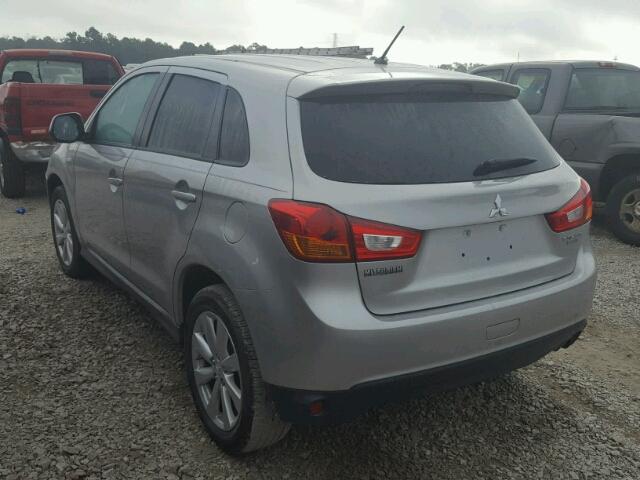 4A4AP3AU5FE054613 - 2015 MITSUBISHI OUTLANDER SILVER photo 3