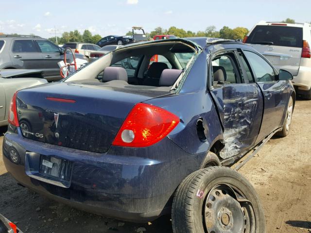 1G2ZF57B884288868 - 2008 PONTIAC G6 VALUE L BLUE photo 4