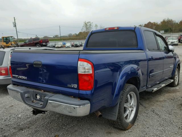 5TBET34176S507476 - 2006 TOYOTA TUNDRA BLUE photo 4