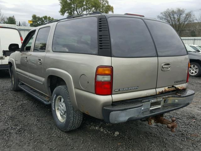 1GNFK16Z52J125600 - 2002 CHEVROLET SUBURBAN K GOLD photo 3