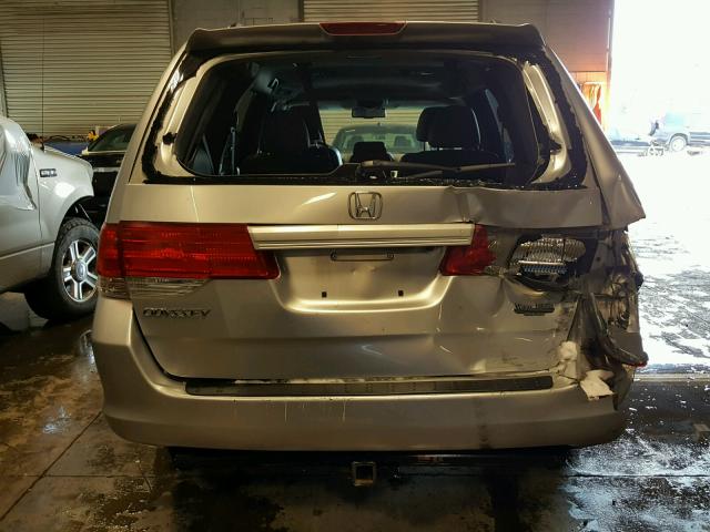 5FNRL3H69AB072942 - 2010 HONDA ODYSSEY GRAY photo 9