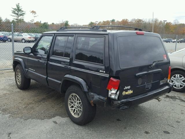 1J4FF78S6XL659601 - 1999 JEEP CHEROKEE L BLACK photo 3