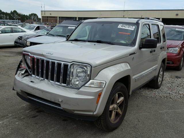 1J8GN58K08W130168 - 2008 JEEP LIBERTY LI BEIGE photo 2
