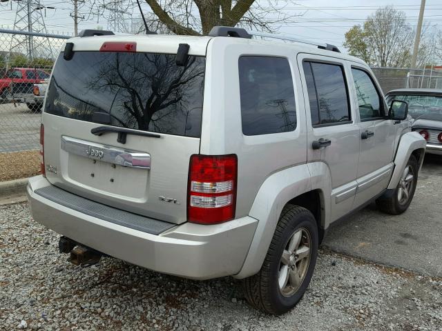 1J8GN58K08W130168 - 2008 JEEP LIBERTY LI BEIGE photo 4