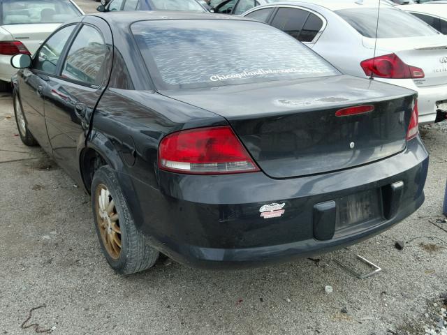 1C3EL46X93N550463 - 2003 CHRYSLER SEBRING BLACK photo 3