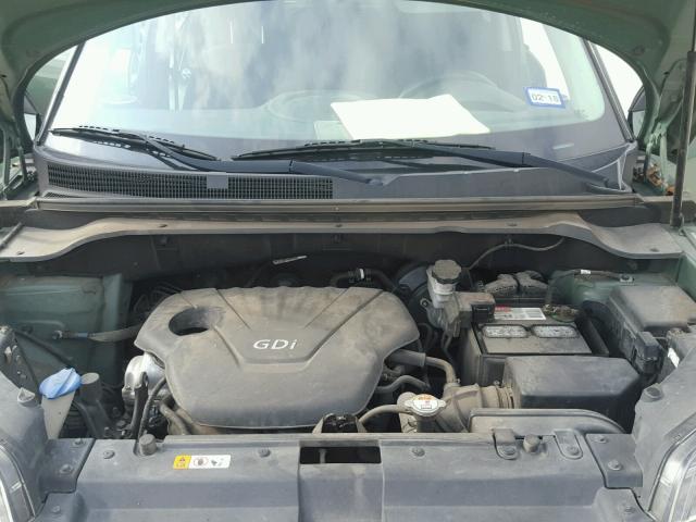 KNDJN2A23E7011185 - 2014 KIA SOUL GREEN photo 7