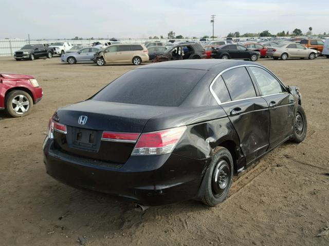 1HGCP2F35BA065303 - 2011 HONDA ACCORD LX BLACK photo 4