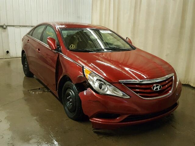 5NPEB4ACXCH340005 - 2012 HYUNDAI SONATA GLS RED photo 1