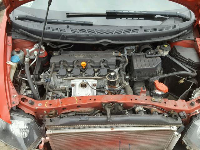 2HGFG12818H576252 - 2008 HONDA CIVIC EX RED photo 7