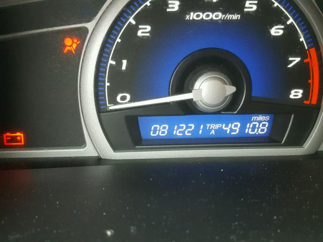 2HGFG12818H576252 - 2008 HONDA CIVIC EX RED photo 8