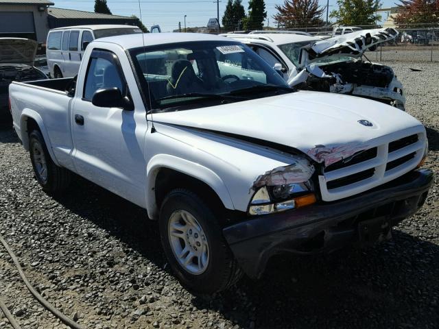 1D7FL16X43S266857 - 2003 DODGE DAKOTA SXT WHITE photo 1