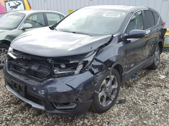 5J6RW2H85HL040218 - 2017 HONDA CR-V EXL GRAY photo 2