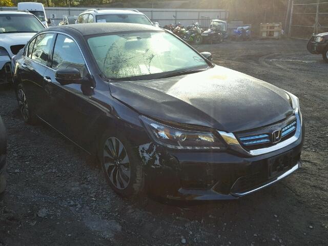 1HGCR6F34FA002636 - 2015 HONDA ACCORD HYB BLACK photo 1