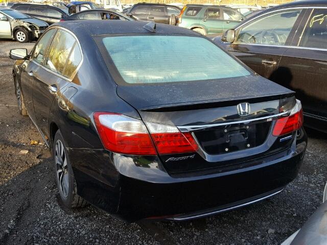 1HGCR6F34FA002636 - 2015 HONDA ACCORD HYB BLACK photo 3