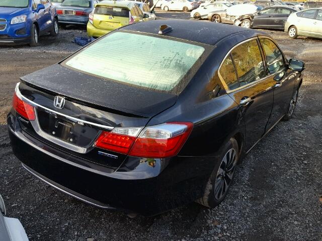 1HGCR6F34FA002636 - 2015 HONDA ACCORD HYB BLACK photo 4