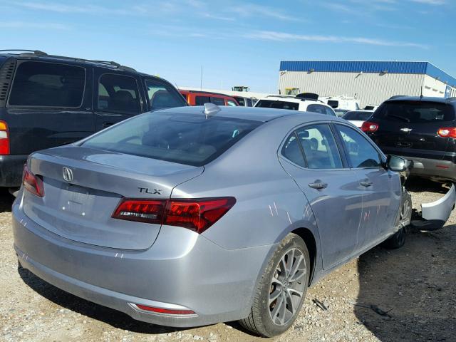 19UUB2F36GA001863 - 2016 ACURA TLX SILVER photo 4