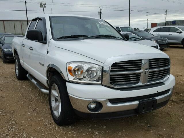 1D7HA18N68S520554 - 2008 DODGE RAM 1500 S WHITE photo 1