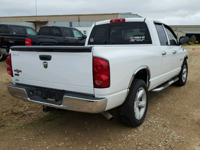 1D7HA18N68S520554 - 2008 DODGE RAM 1500 S WHITE photo 4