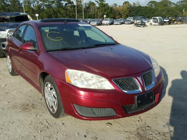 1G2ZA5EB0A4162768 - 2010 PONTIAC G6 MAROON photo 1