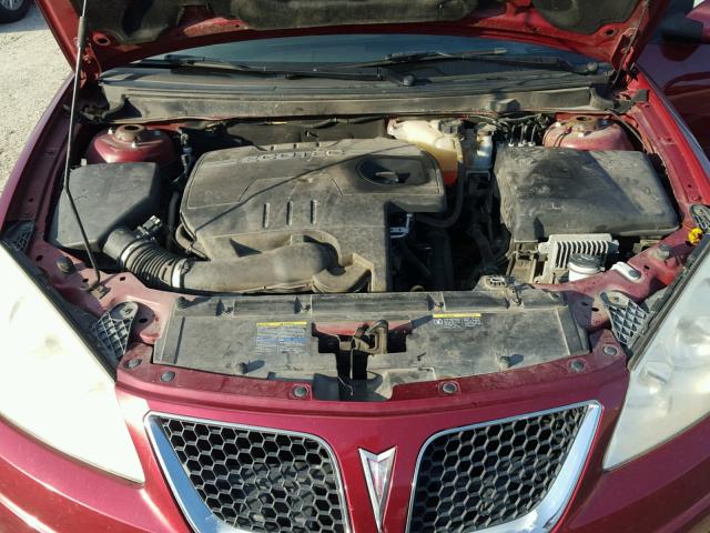 1G2ZA5EB0A4162768 - 2010 PONTIAC G6 MAROON photo 7