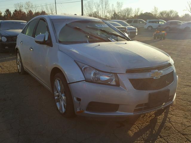 1G1PH5S94B7104767 - 2011 CHEVROLET CRUZE LTZ SILVER photo 1