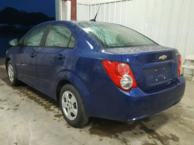 1G1JA5SH5D4122961 - 2013 CHEVROLET SONIC LS BLUE photo 3