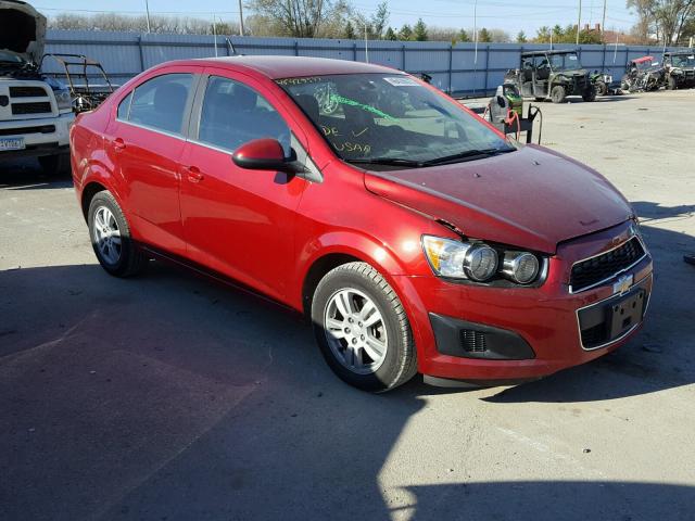 1G1JC5SH4E4113812 - 2014 CHEVROLET SONIC LT RED photo 1