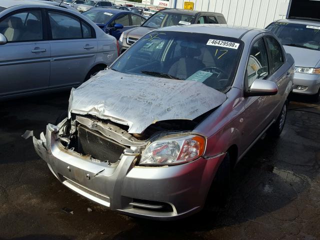 KL1TD56617B160680 - 2007 CHEVROLET AVEO BASE Gümüş foto 2