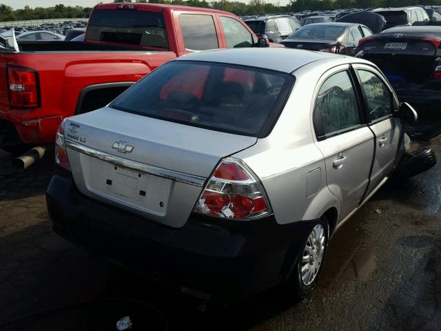 KL1TD56617B160680 - 2007 CHEVROLET AVEO BASE Gümüş foto 4
