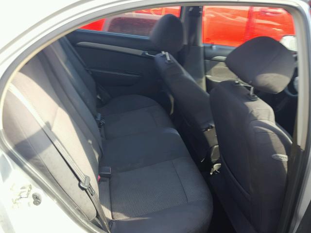 KL1TD56617B160680 - 2007 CHEVROLET AVEO BASE Gümüş foto 6