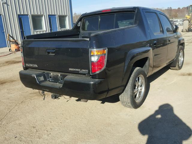 2HJYK16576H525272 - 2006 HONDA RIDGELINE BLACK photo 4