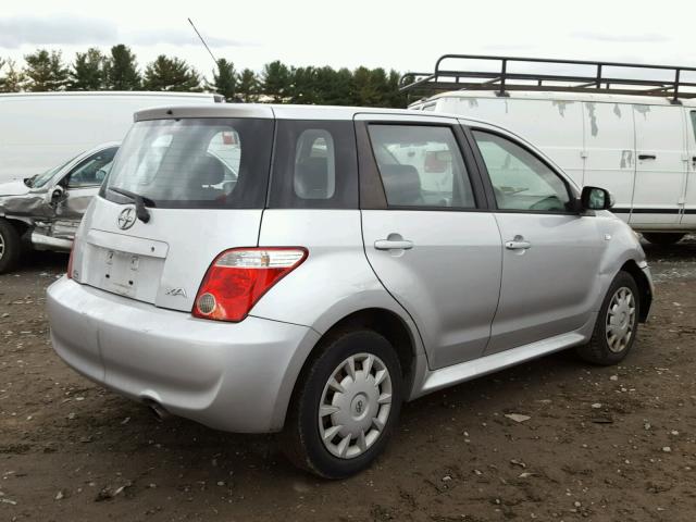 JTKKT624360142492 - 2006 TOYOTA SCION XA SILVER photo 4