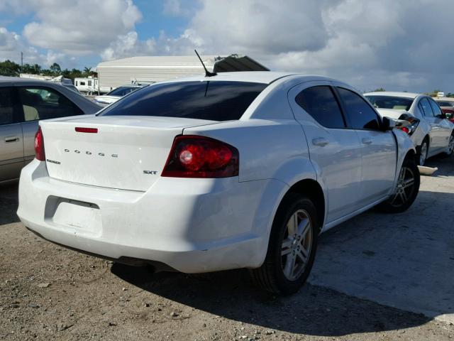 1C3CDZCB1DN688610 - 2013 DODGE AVENGER SX WHITE photo 4