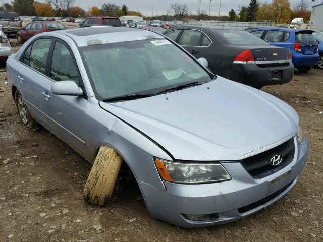 5NPEU46FX7H157271 - 2007 HYUNDAI SONATA SE BLUE photo 1