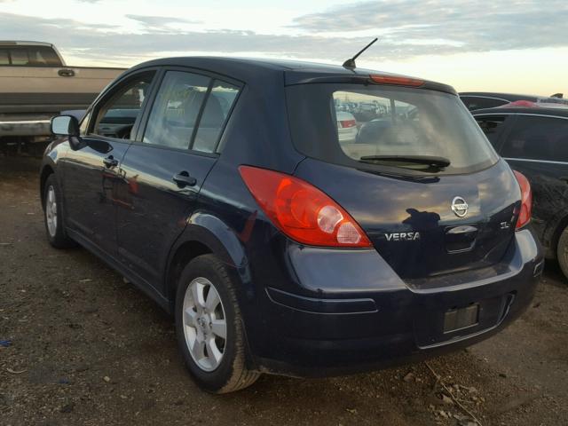 3N1BC13E98L423514 - 2008 NISSAN VERSA S BLUE photo 3