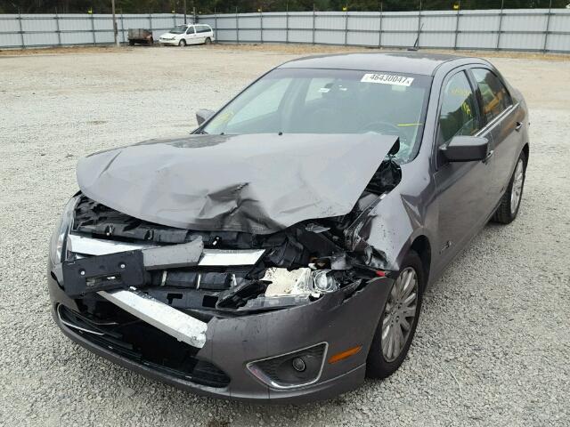 3FADP0L32AR384955 - 2010 FORD FUSION HYB GRAY photo 2