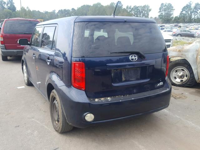 JTLKE50E081038664 - 2008 TOYOTA SCION XB ლურჯი ფოტო 3