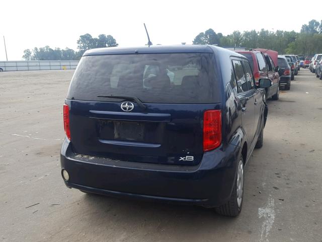 JTLKE50E081038664 - 2008 TOYOTA SCION XB ლურჯი ფოტო 4