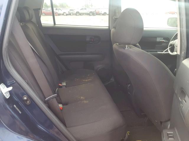JTLKE50E081038664 - 2008 TOYOTA SCION XB ლურჯი ფოტო 6