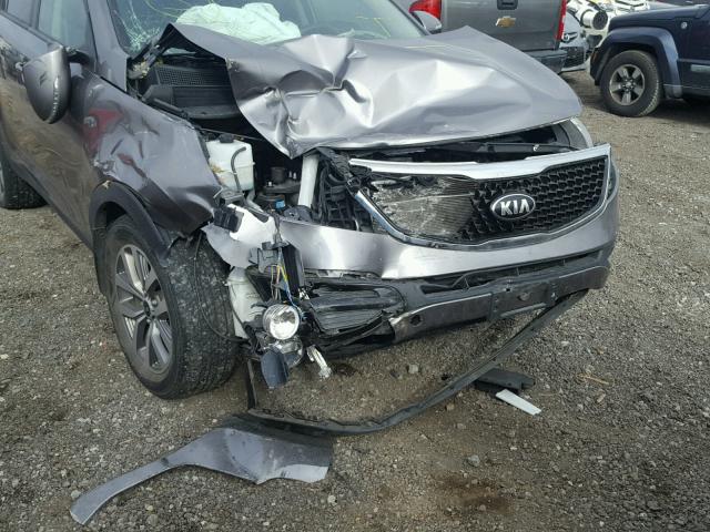 KNDPB3AC2E7634315 - 2014 KIA SPORTAGE B GRAY photo 9