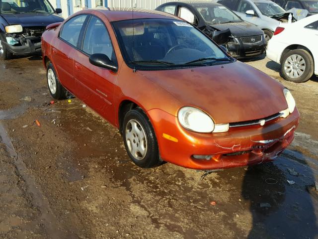 1B3ES46C3YD781370 - 2000 DODGE NEON BASE ORANGE photo 1