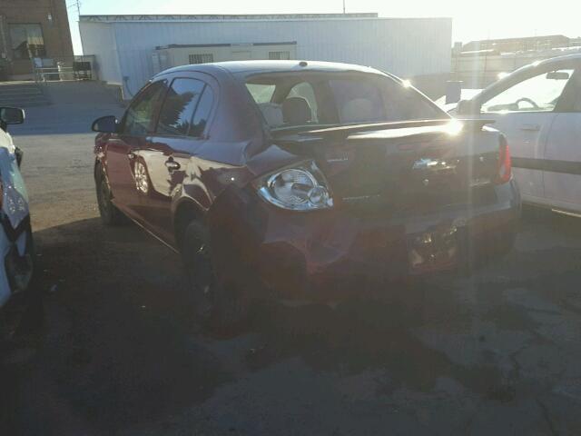 1G1AL55F277397453 - 2007 CHEVROLET COBALT LT RED photo 3