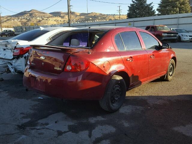 1G1AL55F277397453 - 2007 CHEVROLET COBALT LT RED photo 4