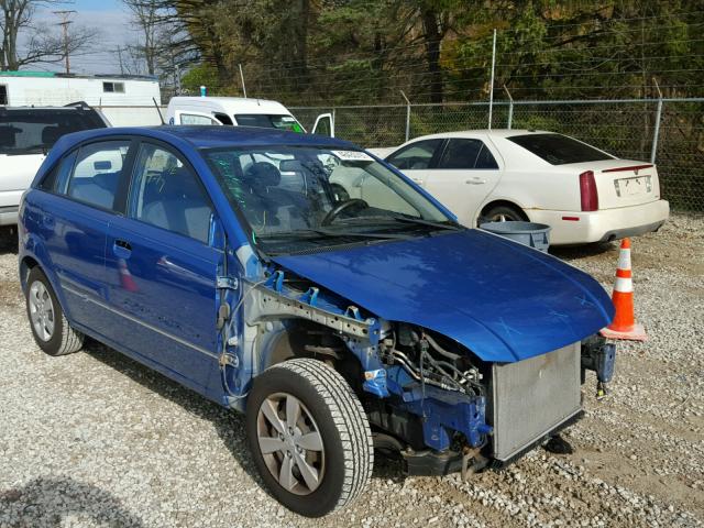 KNADH5A3XA6651213 - 2010 KIA RIO LX BLUE photo 1