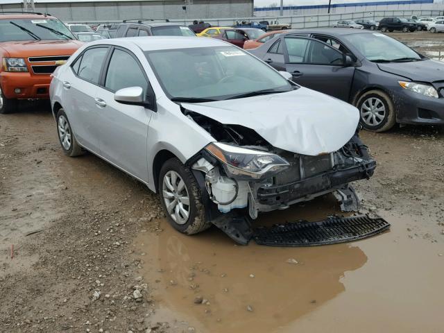 2T1BURHE3EC206881 - 2014 TOYOTA COROLLA L SILVER photo 1