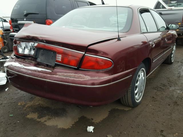 2G4WS52M1X1533020 - 1999 BUICK CENTURY MAROON photo 4