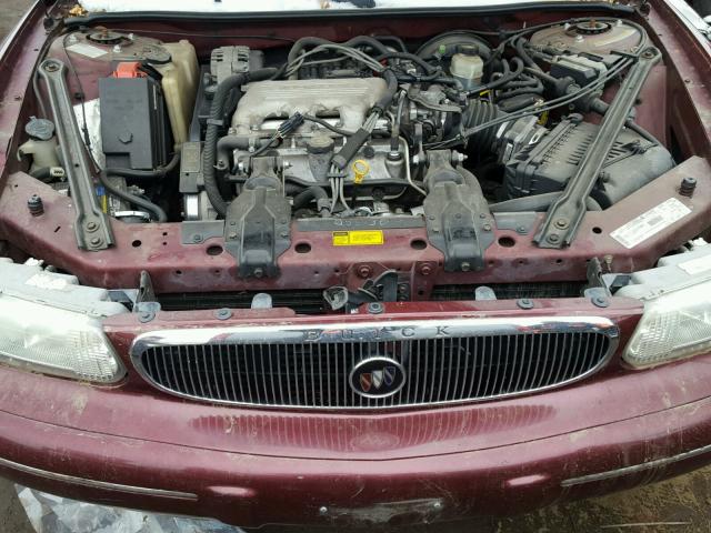 2G4WS52M1X1533020 - 1999 BUICK CENTURY MAROON photo 7