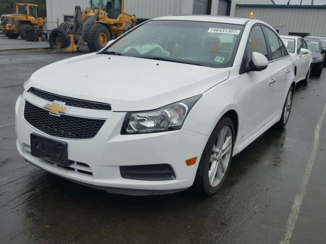 1G1PG5SB2F7273312 - 2015 CHEVROLET CRUZE LTZ WHITE photo 2