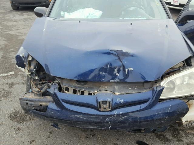 2HGES16595H502289 - 2005 HONDA CIVIC LX BLUE photo 7