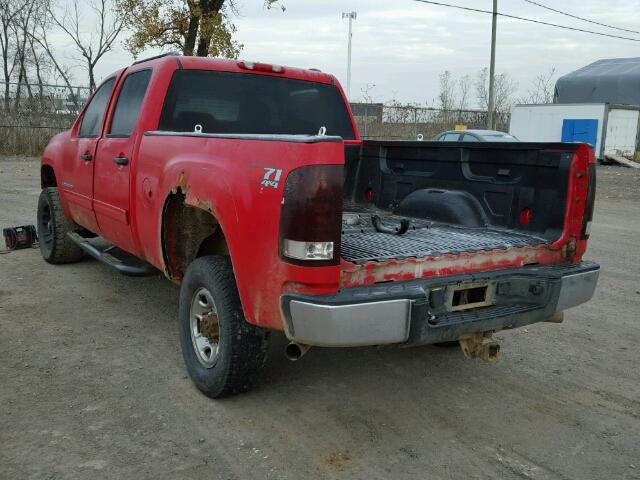 1GTHK23K27F532895 - 2007 GMC SIERRA K25 RED photo 3